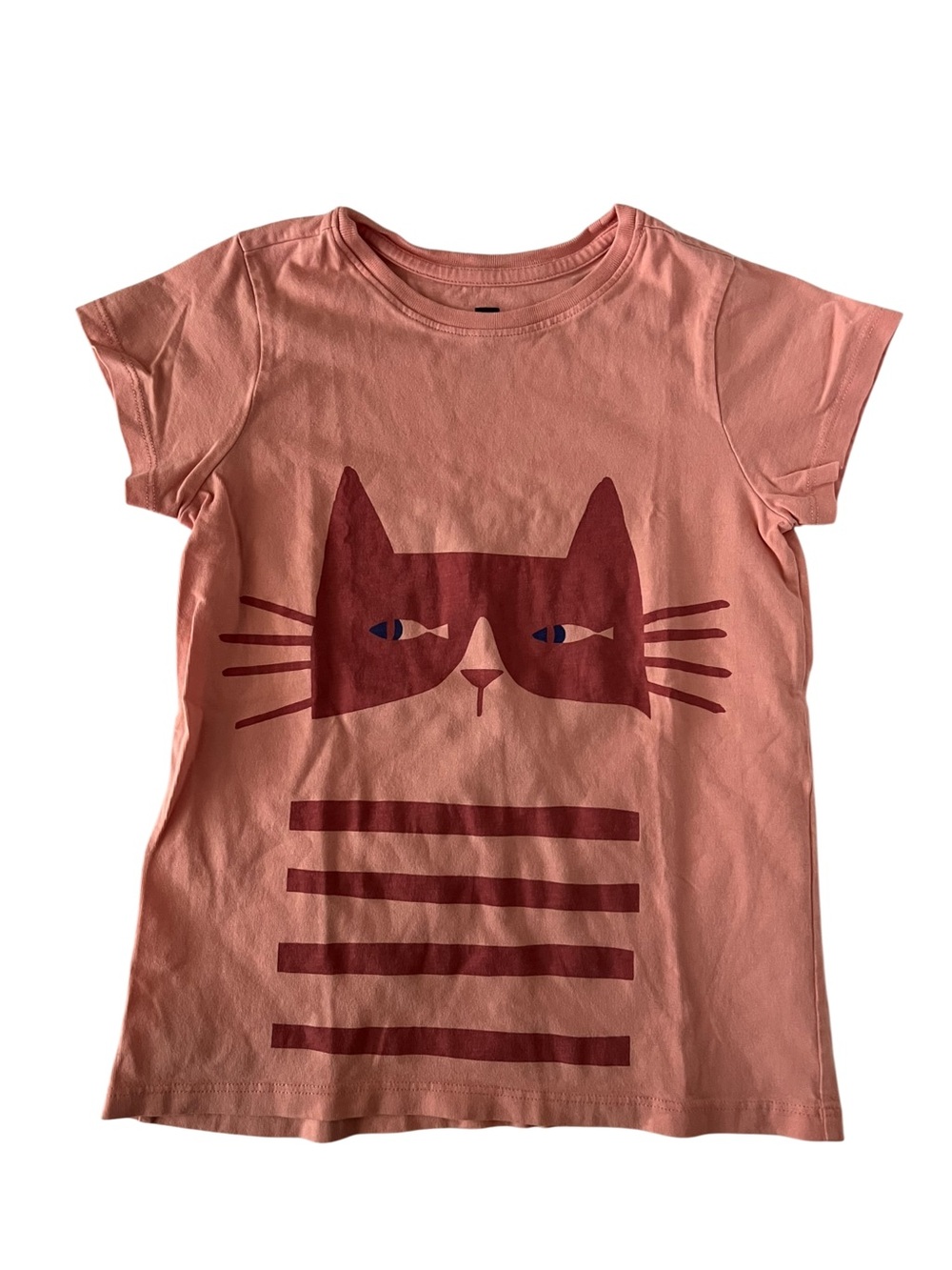 Tea Collection Pink Cat Graphic Tee